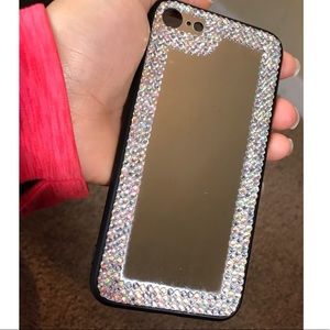 iPhone 7/8 Diamond Studded Mirror Case